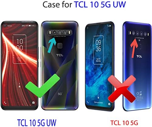 Ftonglogy עבור TCL 10 5G UW Case HD נקה TPU גמיש [5ft Drop Proot] כיסוי טלפון סלולרי סיליקון עבור TCL 10 5G UW Verizon